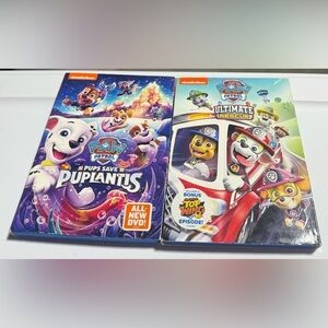 Nickelodeon Paw Patrol 2 DVD Bundle. Pups Save Puplantis, & Ultimate Rescue